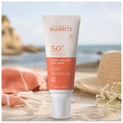 Laboratoires de Biarritz Spray Solaire Corps et Visage SPF50+ Bio 100 ml