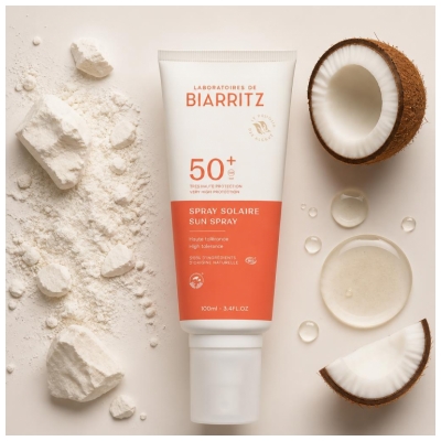 Laboratoires de Biarritz Spray Solaire Corps et Visage SPF50+ Bio 100 ml
