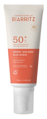 Laboratoires de Biarritz Spray Solaire Corps et Visage SPF50+ Bio 100 ml