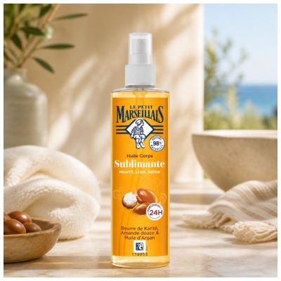 Le Petit Marseillais Huile Corps Sublimante Hydratante 24H 150 ml