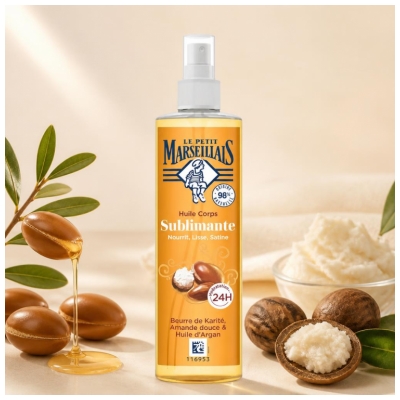 Le Petit Marseillais Huile Corps Sublimante Hydratante 24H 150 ml