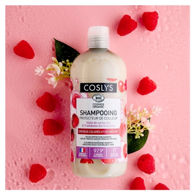 Coslys Shampoing Protecteur de Couleur Cheveux Colorés et/ou Méchés Bio 500 ml