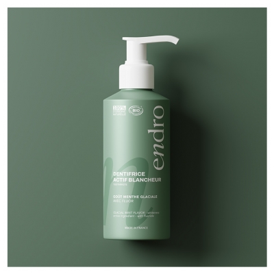 Endro Dentifrice Actif Blancheur Goût Menthe Glaciale Bio 175 g