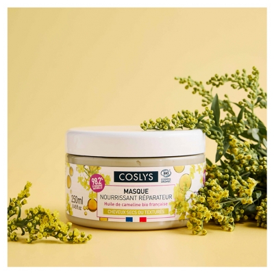 Coslys Masque Nourrissant Réparateur Cheveux Secs ou Texturés Bio 250 ml