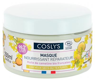 Coslys Masque Nourrissant Réparateur Cheveux Secs ou Texturés Bio 250 ml
