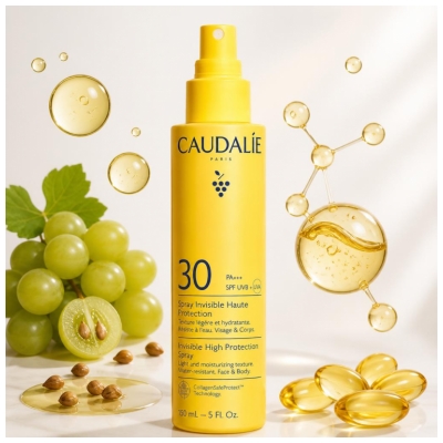 Caudalie Spray Invisible Visage et Corps Haute Protection SPF30 150 ml