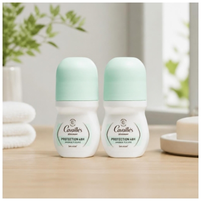 Cavaillès Déodorant Protection 48H Roll-On Lot de 2 x 50 ml