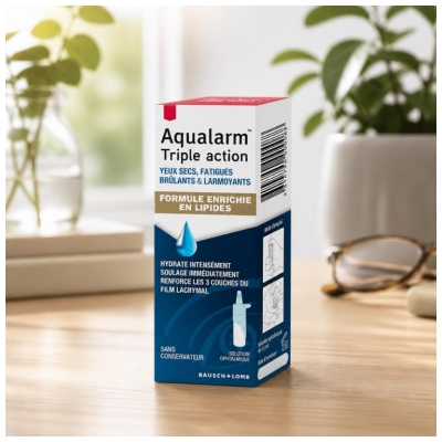 Bausch + Lomb Aqualarm Triple Action Nuit Yeux 10 ml
