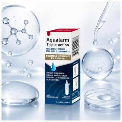 Bausch + Lomb Aqualarm Triple Action Nuit Yeux 10 ml