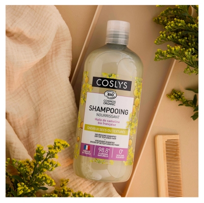 Coslys Shampoing Nourrissant Cheveux Secs ou Texturés Bio 500 ml