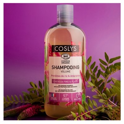 Coslys Shampoing Volume Cheveux Fins & Plats Bio 500 ml