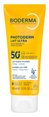 Bioderma Photoderm Lait Ultra Sans Parfum SPF50+ Peaux Sensibles 100 ml