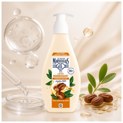 Le Petit Marseillais Lait Soin Nourrissant Hydratation 48H 250 ml