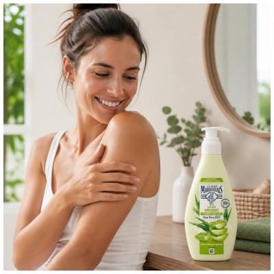 Le Petit Marseillais Lait Soin Apaisant Hydratation 48H Peaux Sèches et Sensibles 250 ml