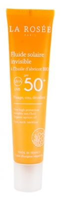 La Rosée Fluide Solaire Invisible à l'Huile d'Abricot Bio SPF50+ 40 ml