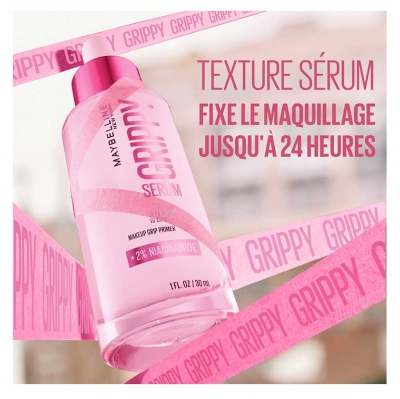 Maybelline New York Grippy Serum Base de Maquillage Jusqu'à 24H 30 ml