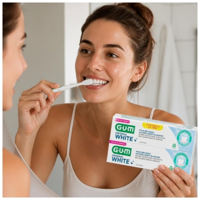 GUM Original White Dentifrice 2 x 75 ml