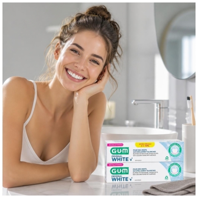 GUM Original White Dentifrice 2 x 75 ml