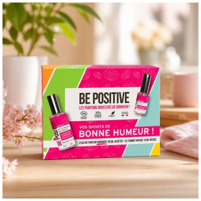 Be Positive Coffret Eau de Parfum Harmony Fleur de Cerisier Bio 50 ml + 15 ml Offert