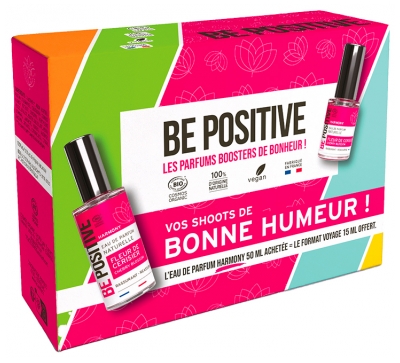 Be Positive Coffret Eau de Parfum Harmony Fleur de Cerisier Bio 50 ml + 15 ml Offert