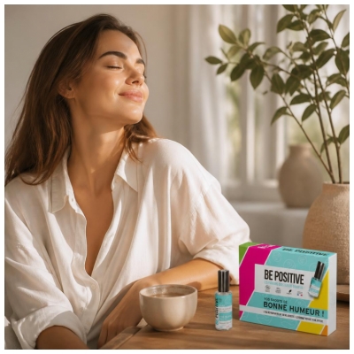 Be Positive Coffret Eau de Parfum Relax Thé Blanc Bio 50 ml + 15 ml Offert
