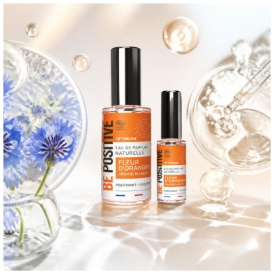 Be Positive Coffret Eau de Parfum Optimism Fleur d'Oranger Bio 50 ml + 15 ml Offert
