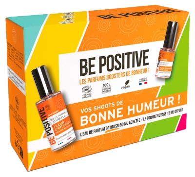 Be Positive Coffret Eau de Parfum Optimism Fleur d'Oranger Bio 50 ml + 15 ml Offert