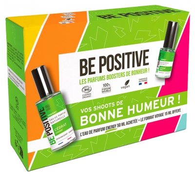 Be Positive Coffret Eau de Parfum Energy Cédrat Dynamisant Bio 50 ml + 15 ml Offert