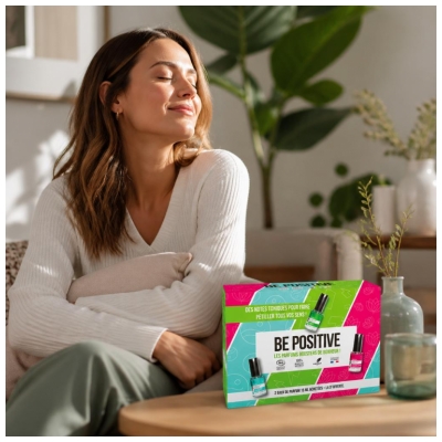 Be Positive Coffret Eaux de Parfum Notes Toniques Harmony Relax & Energy Bio 2 x 15 ml + 15 Offert