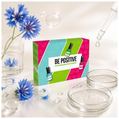 Be Positive Coffret Eaux de Parfum Notes Toniques Harmony Relax & Energy Bio 2 x 15 ml + 15 Offert