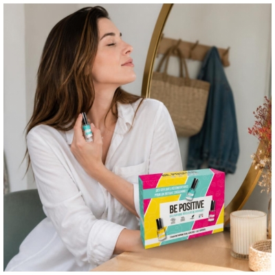 Be Positive Coffret Eaux de Parfum Effluves Réconfortants Harmony Love & Relax Bio 2 x 15 ml + 15 Offert