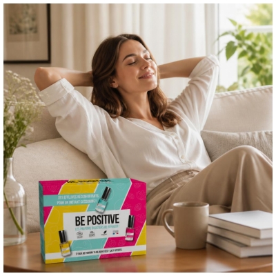 Be Positive Coffret Eaux de Parfum Effluves Réconfortants Harmony Love & Relax Bio 2 x 15 ml + 15 Offert