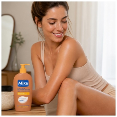 Mixa Lait Corps Nutritif Satinant Peaux Très Sèches et Ternes 400 ml