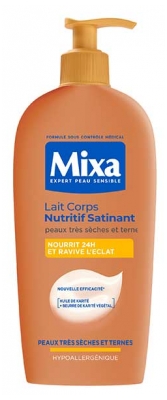 Mixa Lait Corps Nutritif Satinant Peaux Très Sèches et Ternes 400 ml