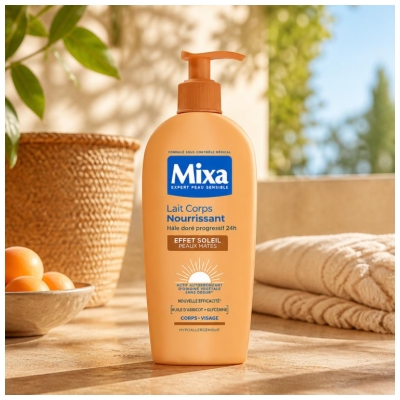 Mixa Lait Corps Nourrissant Peaux Mates Effet Soleil 250 ml
