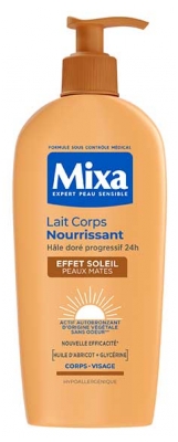 Mixa Lait Corps Nourrissant Peaux Mates Effet Soleil 250 ml