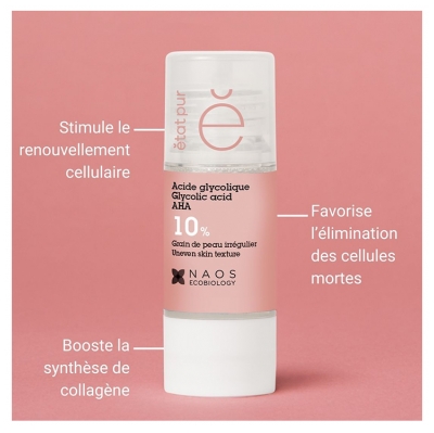 État Pur Actif Pur Acide Glycolique 10%