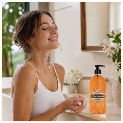 Le Comptoir du Bain Savon de Marseille Fleur d'Oranger Extra Doux 1 l