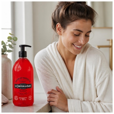 Le Comptoir du Bain Savon de Marseille Coquelicot Extra Doux 1 l