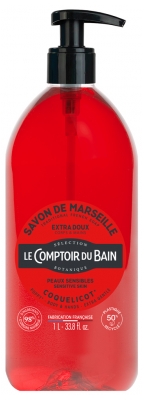 Le Comptoir du Bain Savon de Marseille Coquelicot Extra Doux 1 l
