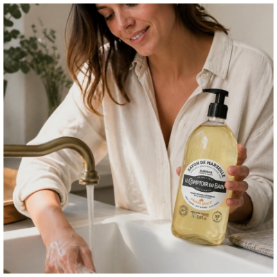 Le Comptoir du Bain Savon de Marseille Surgras à l'Amande Douce 1 L