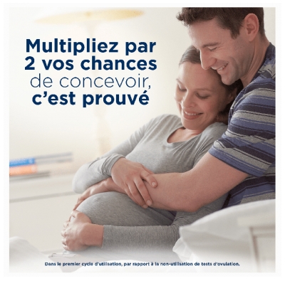 Clearblue Test d'Ovulation Digital Avancé 2 Hormones (4 Jours de Fertilité) X10