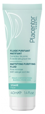 Placentor Végétal Fluide Purifiant Matifiant Visage 40 ml