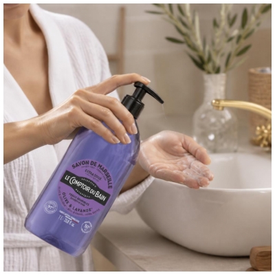 Le Comptoir du Bain Savon de Marseille Olive Lavande Extra Doux 1 l