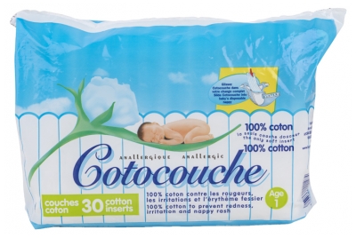 Cotocouche Inserts en Coton - Taille 1