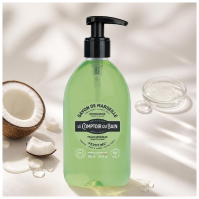 Le Comptoir du Bain Savon de Marseille Verveine Extra Doux 500 ml