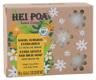 Hei Poa Savon Surgras Extra-Doux 100 Grammes