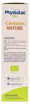 Physiolac Bio Céréales Nature Dès 4 Mois 200 g