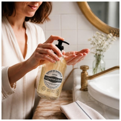 Le Comptoir du Bain Savon de Marseille Surgras Sans Parfum 500 ml