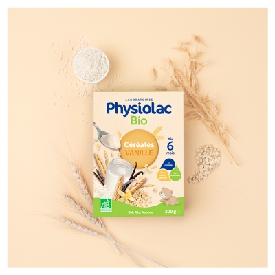 Physiolac Bio Céréales Vanille 200 g